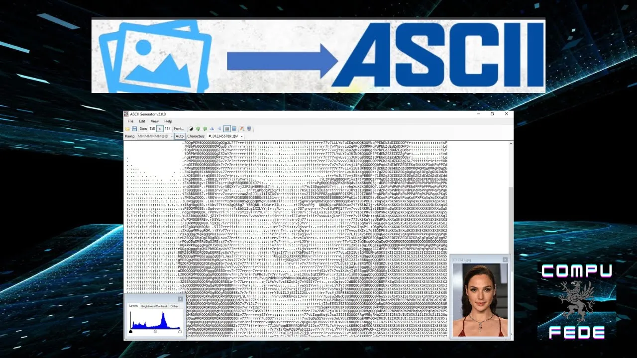 Convertir Imagen a Texto > ASCII
